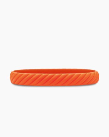 Cable Bracelet|Orange Rubber, 10mm